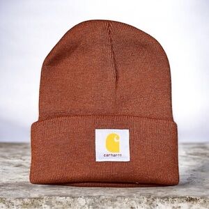 Unisex Logo Patch Ribbed Beanie